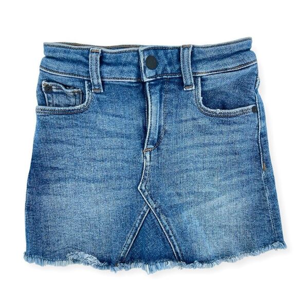 DL1961 Girl’s Blue Rose Denim Jenny Skirt Size 4 - Picture 1 of 15